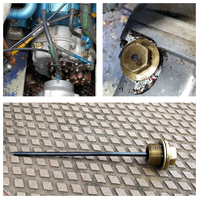 Victorious PRM 150 transmission and transmission fluid dipstick